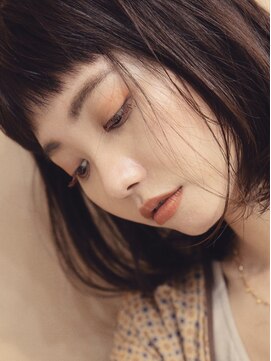 ヘアーアンドアトリエ マール(Hair&Atelier Marl) 【Marl】オレンジメイクのシンプルなボブスタイル♪