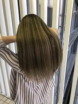 リー 梅田(Lee)&nbsp;Lee梅田◆ブラウン×細めハイライト×無造作ロング