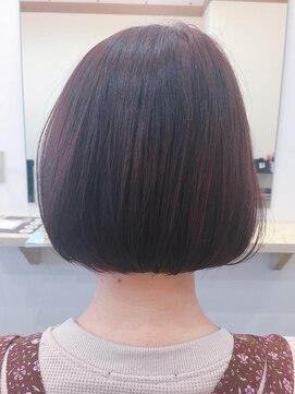 カキーン(cakeen) 30代40代大人愛され重ため結べるボブ×スカーレットカラー暗髪