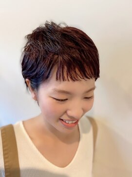 サンチャサロン(sancha salon) ベリーショートピンパーマ