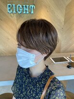 エイト 沖縄豊崎店(EIGHT toyosaki)&nbsp;お客様スナップ　癖を活かした丸みショート