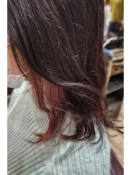 カムバイネオリーブ 溝の口店(Cam by neolive) インナーカラー　チェリーピンク