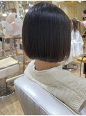 丸みボブ  結べないボブ 切りっぱなし 横浜