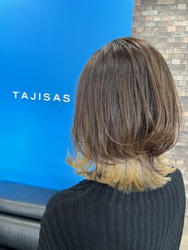 タジサスヘアー(TAJISAS HAIR) ▼くびれミディ×インナーカラー