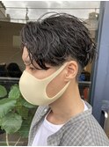スパイラルパーマ/無造作パーマ/ツーブロック/メンズマッシュ