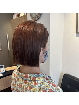アルマヘアー(Alma hair by murasaki) ◎ミニボブのオレンジレッドカラー◎