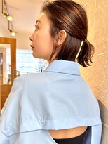 サンドシーン(sand scene)&nbsp;20代30代40代丸みショートボブマッシュ前下がりレイヤー