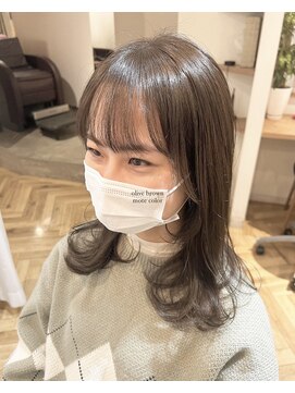 ナビ 船橋駅(nabi) イルミナカラー/透明感カラー/オリーブブラウン