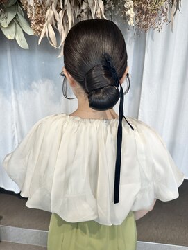 トリコ ショップアンドヘアサロン(tricot shop hair salon) シニヨンアレンジ♪yu