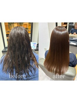 【池袋駅徒歩3分】憧れのナチュラルストレートヘアに！一緒に今話題の髪質改善トリートメントでツヤ髪へ♪