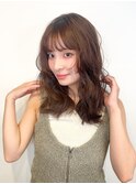 【二子玉川】ミディアム/レイヤー/ウェーブ/ベージュ