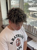 クール 大和八木駅前店(Coeur)&nbsp;メッシュ×短髪ツイストパーマ