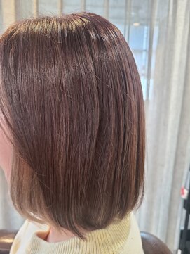 アニュー ヘア アンド ケア(a New hair&care) 20代30代大人可愛いイヤリングカラー耳掛けロブヘアー赤み消し