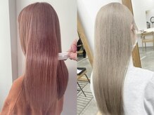 透明感ダメージレスカラー&最新の薬剤と技術でトレンドカラー仕上げ☆【盛岡/学割U24/韓国/ヘアセット】