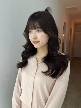 カシェ マエノヘタ(Cashe'e MAENOHETA) お顔まわりカット　レイヤーカット　カラー　艶トリートメント