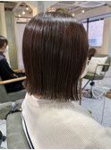 ヘイリーボブ × オリーブベージュ【千葉優希】