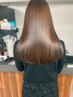 極美髪★髪質改善ノンダメージケアストレート+カット￥￥16800