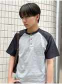 men's シースルーマッシュ　マッシュ　韓国ヘア