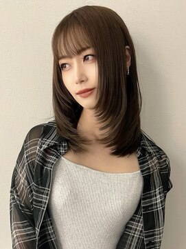 アルコイリスバイドールヘアー(ARCOIRIS by Dollhair) 都島/ミディアムレイヤー/顔周りレイヤー/レイヤーカット/韓国