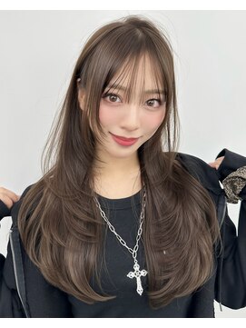 アマトウキョウ アユンチェ(AMA TOKYO×AYUNCHE) 前髪顔まわり韓国ヘアレイヤーカットサイドバンク2wayバンク韓国