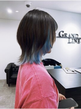グランドライン(GRAND LINE) 《GRANDLINE友田千栄》ミディアムウルフレイヤースタイル　韓国