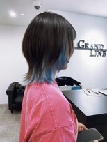グランドライン(GRAND LINE) 《GRANDLINE友田千栄》ミディアムウルフ レイヤースタイル