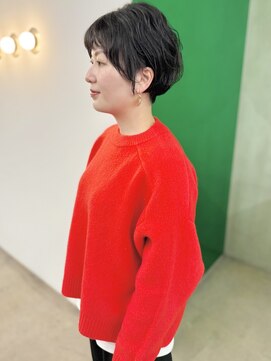 モリオ(morio) ショートボブパーマ刈り上げ女子ショートパーマショート