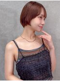 大人かわいい丸みショート