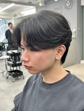 オーバルバイアピッシュ(OVARL by apish) フェザーパーマ/毛流れパーマ/ニュアンスパーマ/メンズパーマ