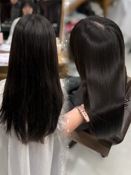 ハピネス 梅田茶屋町店(HAPPINESS) 韓国ヘア/レイヤーカット/ブリーチなし/髪質改善トリートメント
