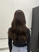 ディジョン(Dijon) 韓国顔まわりレイヤーカットグレージュオリーブベージュブラウン