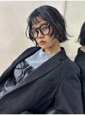 【 オン眉 × ミニボブ × ダークグレージュ 】浅野美紀