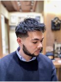 大人スキンフェードツーブロック刈り上げマンバン30代40代