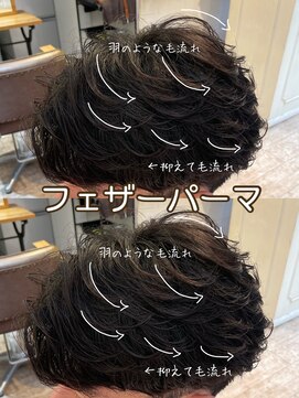 アロハ(ALoha) 解説付き! 〈 フェザーパーマ 〉