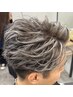 【学生・20代に人気】ホワイトハイライト+カット+全体染め ¥14,800