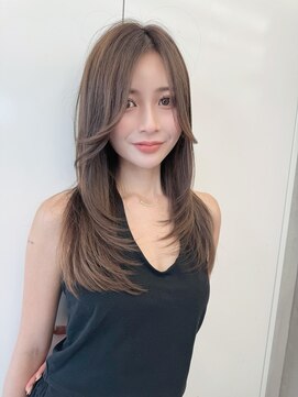 ロンドルーチェ 心斎橋(Lond luce) ダークパープル×ナチュラルショート［髪質改善/縮毛矯正］