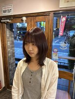 カムデンタウン(Camden Town)&nbsp;ハッシュカット×ワインレッド【多幸感×儚さ】