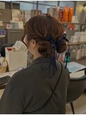 お呼ばれツインお団子ヘア