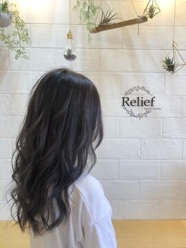 リリーフ(hair&beauty Relief) 【Relief】ローレベルアッシュ