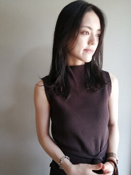 ブルー(BLUE) #BLUE　抜け感ミディ　#新潟万代