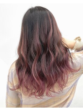 アライブ キチジョウジ(ALIVE Kichijoji) 根本から自然に繋がるバレイヤージュカラー