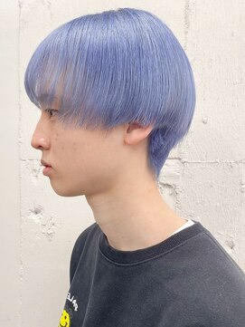 ベレーザ 渋谷(BELEZA) 3504セシルカットマニッシュショートブルーサファイアバイカラー