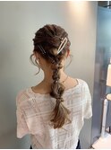 お祭りポニーアレンジ