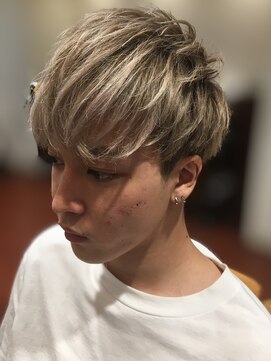 スカイ 亀戸店 (sky) ハイライト/マッシュパーマ/アッシュブラック<理容室>[亀戸]