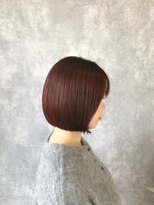 ヘアアンドメイク ムーア(Muuua) オレンジブラウン＋ボブ