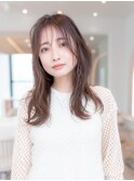 韓国レイヤーくびれカール似合わせカットシアカラー小顔