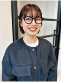顔周りカット 耳掛け ミニボブ 切りっぱなしボブ 抜け感 前髪