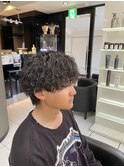 波巻きパーマ 波巻きスパイラルパーマ メンズパーマ 海老名