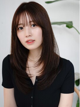 レノラ 本町(LENORA) ★くびれヘアプリコットオレンジハイライトカラーレイヤーカット