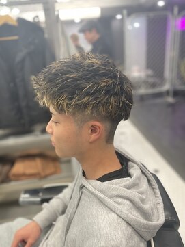 リプレイ 草津店(RIPLAY) ベリーショート/ダークアッシュ/ニュアンスパーマ/韓国マッシュ